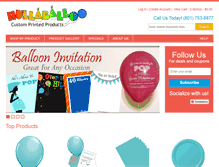 Tablet Screenshot of hullaballooprinting.com